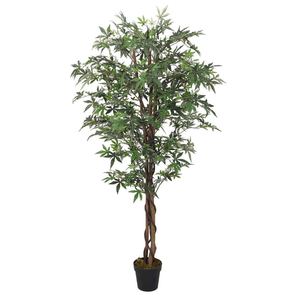 Vidaxxl künstlerische Pflanzen Ahornbaum 504 Blätter 150 cm Grün