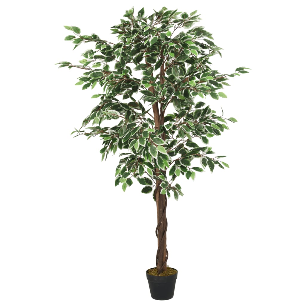 VidaXL Künstlicher Ficus, 378 Blätter, 80 cm, Grün