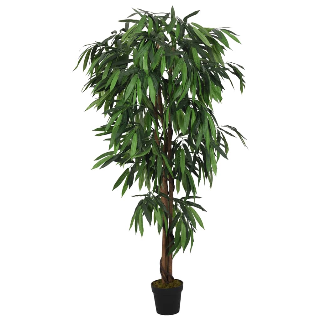Vidaxl kunstplant mangoboom 600 bladeren 150 cm groen
