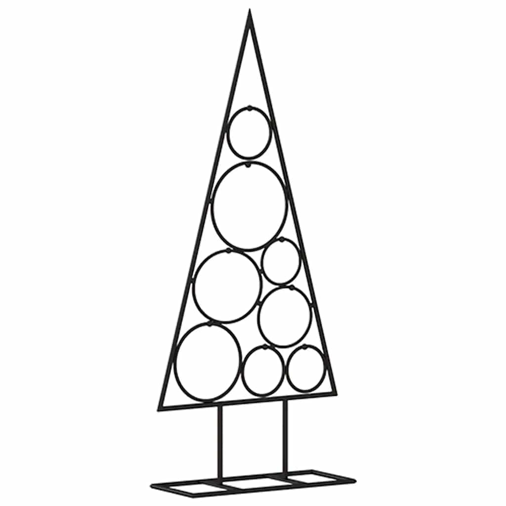 Vidaxl kerstdecoratie kerstboom 60 cm metaal zwart