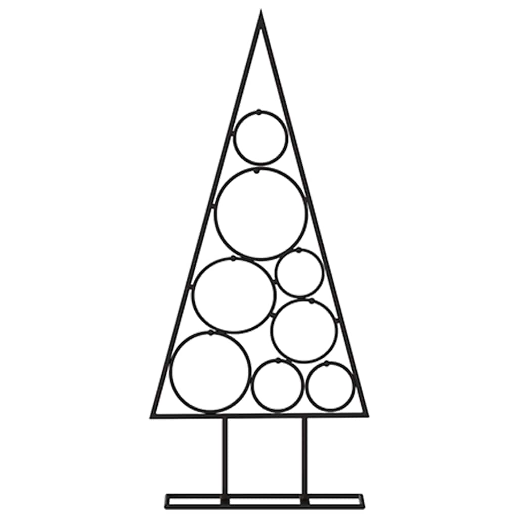 Vidaxl kerstdecoratie kerstboom 60 cm metaal zwart