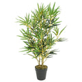 VidaXL Künstliche Bambuspflanze, 368 Blätter, 80 cm, Grün