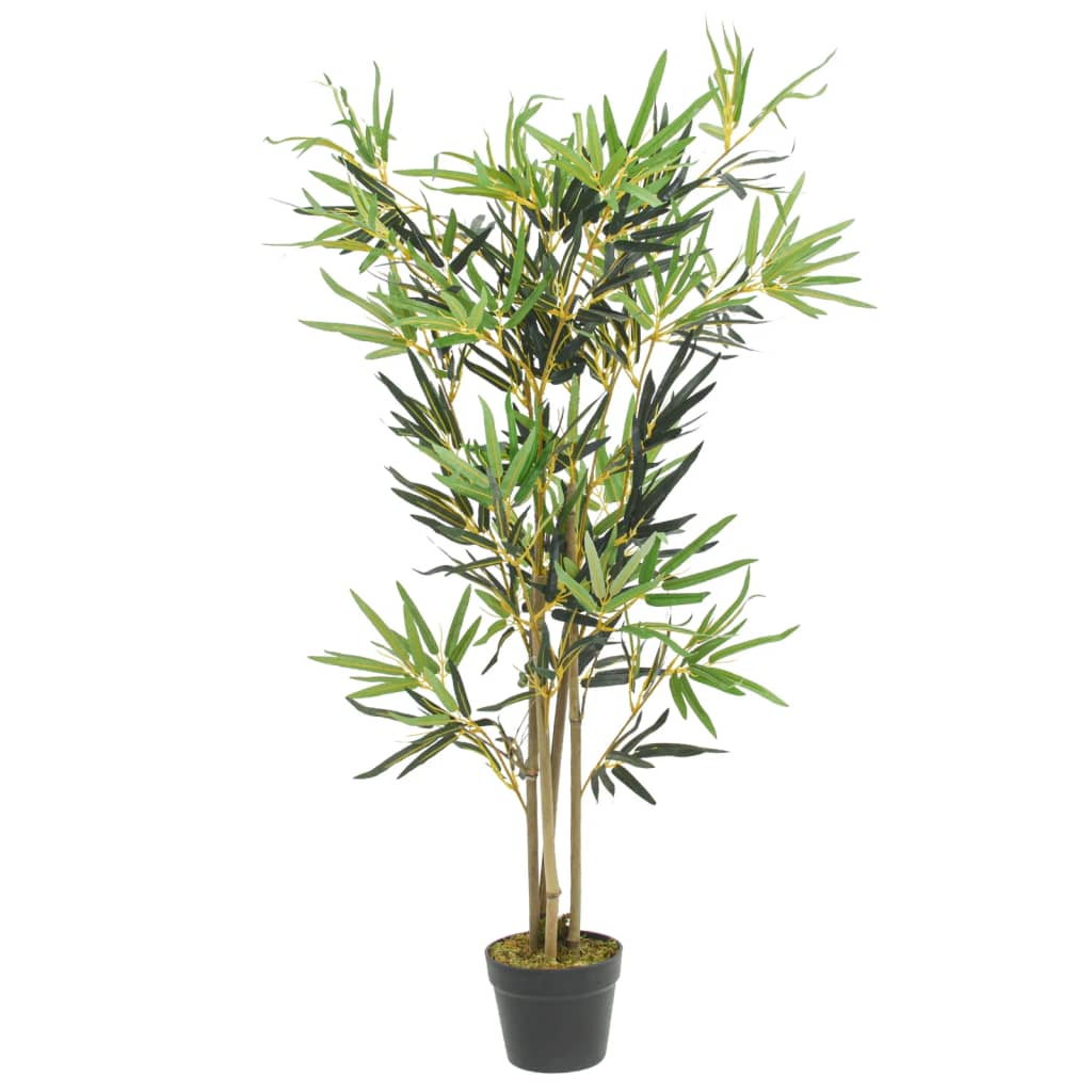 VidaXL Künstliche Bambuspflanze, 552 Blätter, 120 cm, Grün