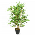 VidaXL Künstliche Bambuspflanze, 368 Blätter, 80 cm, Grün