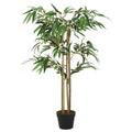 VidaXL Künstliche Bambuspflanze, 760 Blätter, 120 cm, Grün