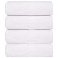 Vidaxl washandjes frogn 4 st 30x30 cm 360 g m² wit