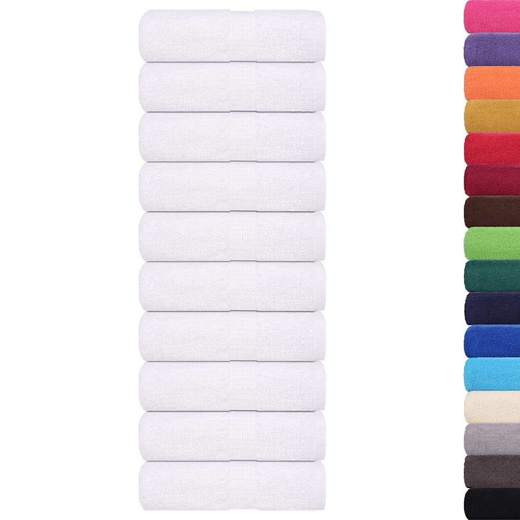 VidaXL Seifentücher, 50 Stück, 30 x 30 cm, 360 g/m², 100 % Baumwolle, Weiß