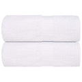 VidaXL Gästetücher, 2 Stück, 30 x 50 cm, 360 g/m², 100 % Baumwolle, Weiß