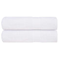 VidaXL Duschtücher, 2 Stück, 70 x 140 cm, 360 g/m², 100 % Baumwolle, Weiß