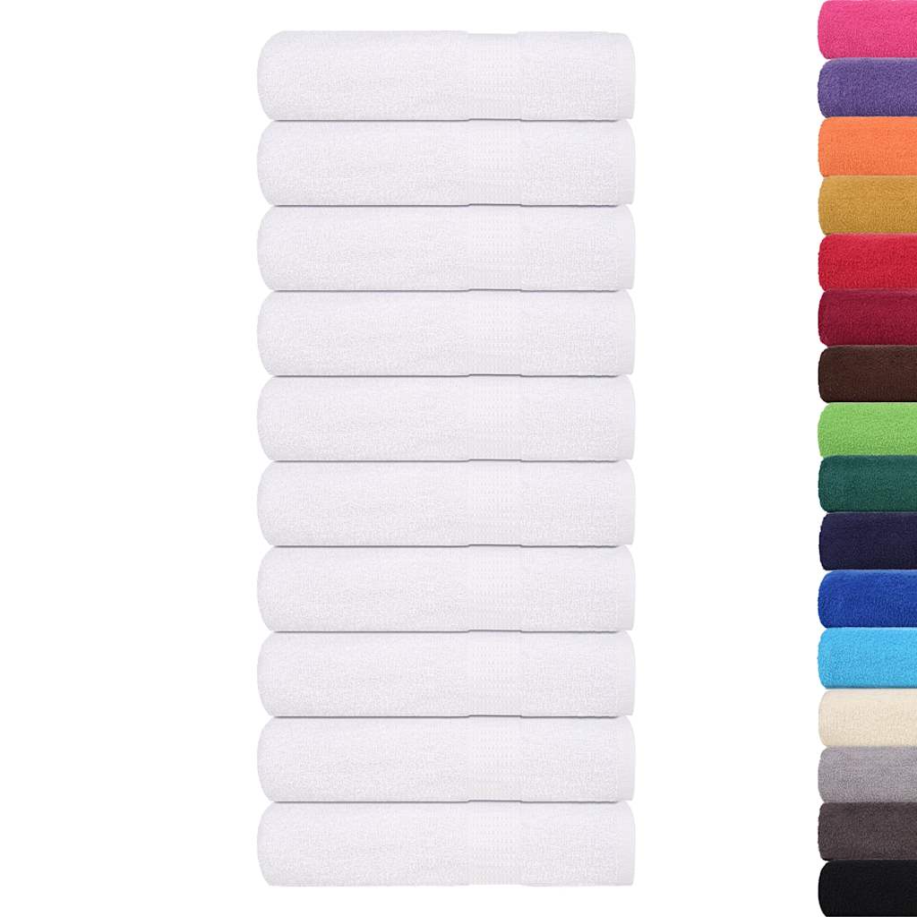 VIDAXL Duschtücher 25 ST 70x140 cm 360 g m² 100 % Baumwollweiß