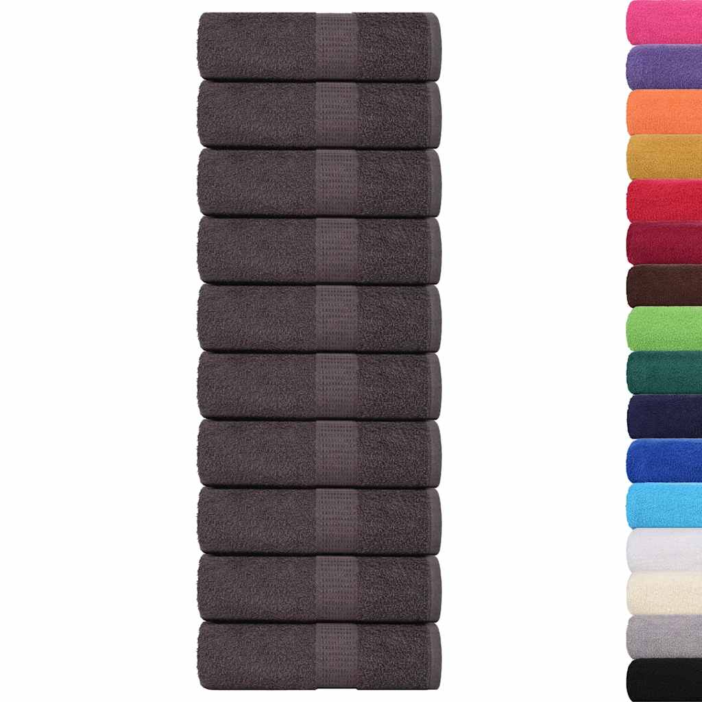 Vidaxl gastendoekjes frogn 10 st 30x50 cm 360 g m² antraciet