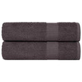 Vidaxl douchehanddoeken frogn 2 st 70x140 cm 360 g m² antraciet