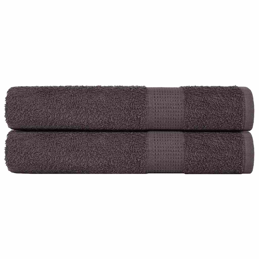 Vidaxl handdoeken frogn 2 st 100x200 cm 360 g m² antraciet