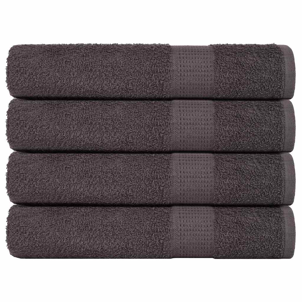 Vidaxl handdoeken frogn 4 st 100x200 cm 360 g m² antraciet