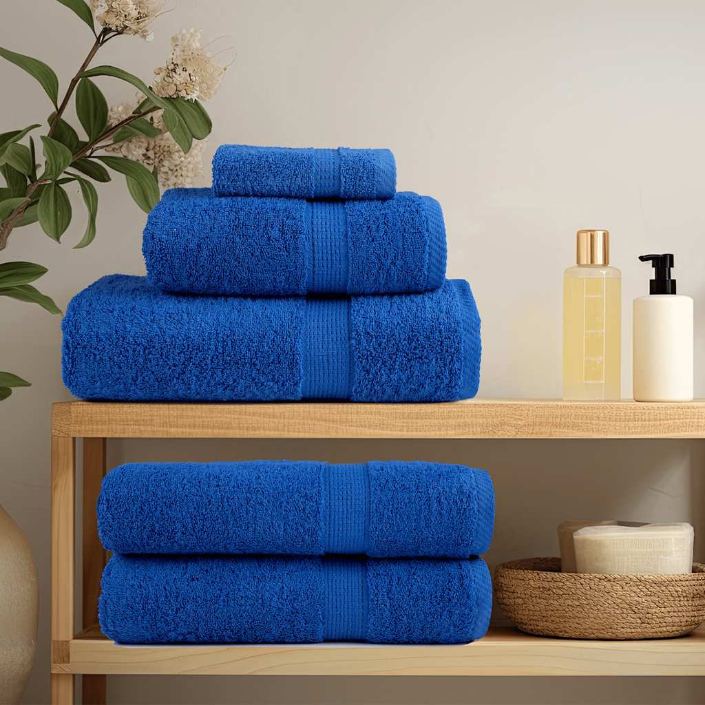 Vidaxl washandjes frogn 4 st 30x30 cm 360 g m² blauw