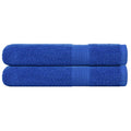 VidaXL Handtücher, 2 Stück, 100 x 200 cm, 360 g/m², 100 % Baumwolle, blau