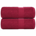 Vidaxl gastendoekjes frogn 2 st 30x50 cm 360 g m² bordeaux