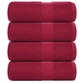 Vidaxl gastendoekjes frogn 4 st 30x50 cm 360 g m² bordeaux