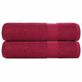 Vidaxl handdoeken frogn 2 st 50x100 cm 360 g m² bordeaux