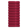 Vidaxl badhanddoeken frogn 10 st 100x150 cm 360 g m² bordeaux