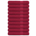 Vidaxl saunahanddoeken frogn 10 st 80x200 cm 360 g m² bordeaux