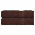 VidaXL Badetücher, 2 Stück, 100 x 150 cm, 360 g/m², 100 % Baumwolle, braun