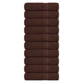 Vidaxl badhanddoeken frogn 10 st 100x150 cm 360 g m² bruin