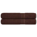 Vidaxl saunahanddoeken frogn 2 st 80x200 cm 360 g m² bruin