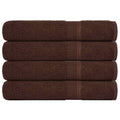 VidaXL Saunatücher, 4 Stück, 80 x 200 cm, 360 g/m², 100 % Baumwolle, Braun