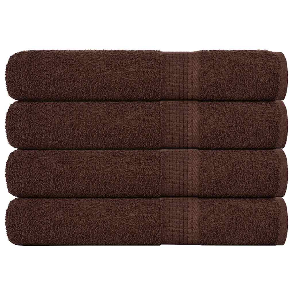 VidaXL Saunatücher, 4 Stück, 80 x 200 cm, 360 g/m², 100 % Baumwolle, Braun