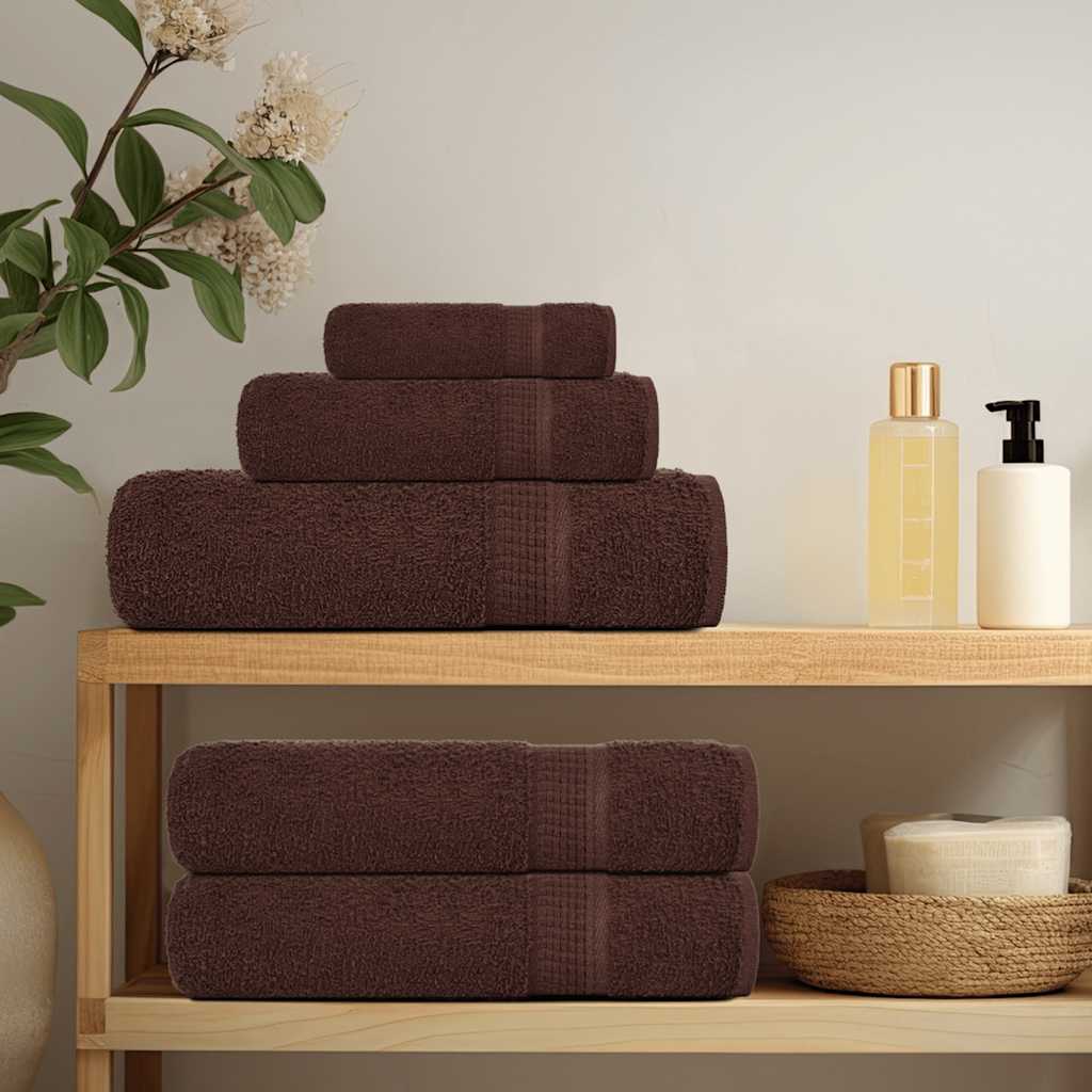VidaXL Saunatücher, 4 Stück, 80 x 200 cm, 360 g/m², 100 % Baumwolle, Braun