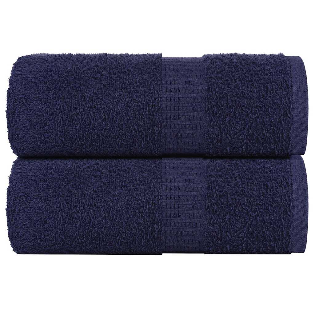 Vidaxl washandjes frogn 2 st 30x30 cm 360 g m² marineblauw