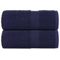 Vidaxl washandjes frogn 2 st 30x30 cm 360 g m² marineblauw