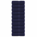 VidaXL Seifentücher, 10 Stück, 30 x 30 cm, 360 g/m², 100 % Baumwolle, marineblau