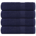 Vidaxl badhanddoeken frogn 4 st 100x150 cm 360 g m² marineblauw