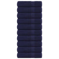 Vidaxxl Badetücher 10 Stück 100x150 cm 360 g m² 100 % Baumwollemarineblau