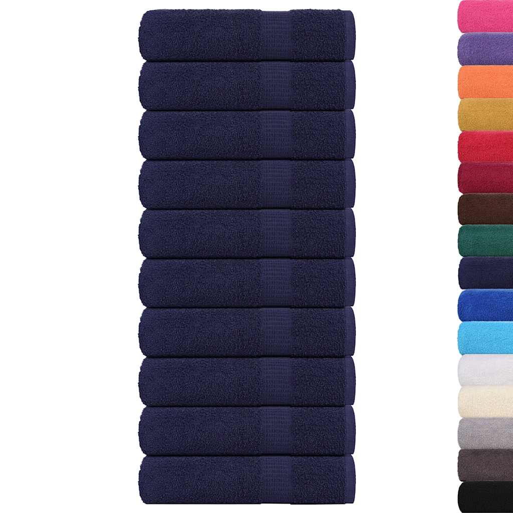 Vidaxxl Badetücher 10 Stück 100x150 cm 360 g m² 100 % Baumwollemarineblau