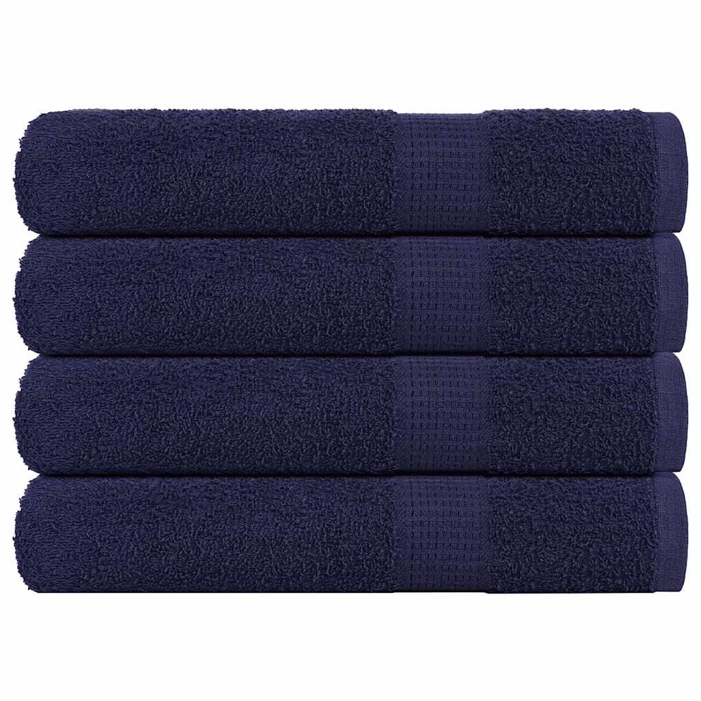 Vidaxl saunahanddoeken frogn 4 st 80x200 cm 360 g m² marineblauw