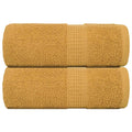 Vidaxl gastendoekjes frogn 2 st 30x50 cm 360 g m² goud