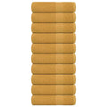 Vidaxl douchehanddoeken frogn 10 st 70x140 cm 360 g m² goud