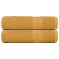 VidaXL Badetücher, 2 Stück, 100 x 150 cm, 360 g/m², 100 % Baumwolle, goldfarben