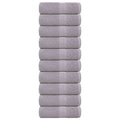 VidaXL Seifentücher, 10 Stück, 30 x 30 cm, 360 g/m², 100 % Baumwolle, Grau