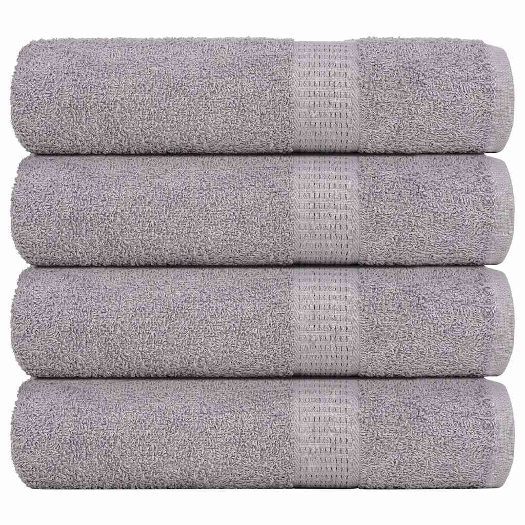 Vidaxl handdoeken frogn 4 st 50x100 cm 360 g m² grijs