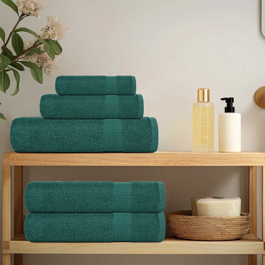 Vidaxl douchehanddoeken frogn 2 st 70x140 cm 360 g m² groen