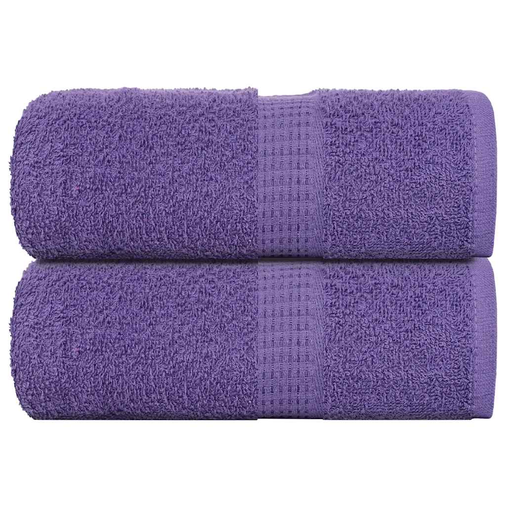 VidaXL Seifentücher, 2 Stück, 30 x 30 cm, 360 g/m², 100 % Baumwolle, Lila