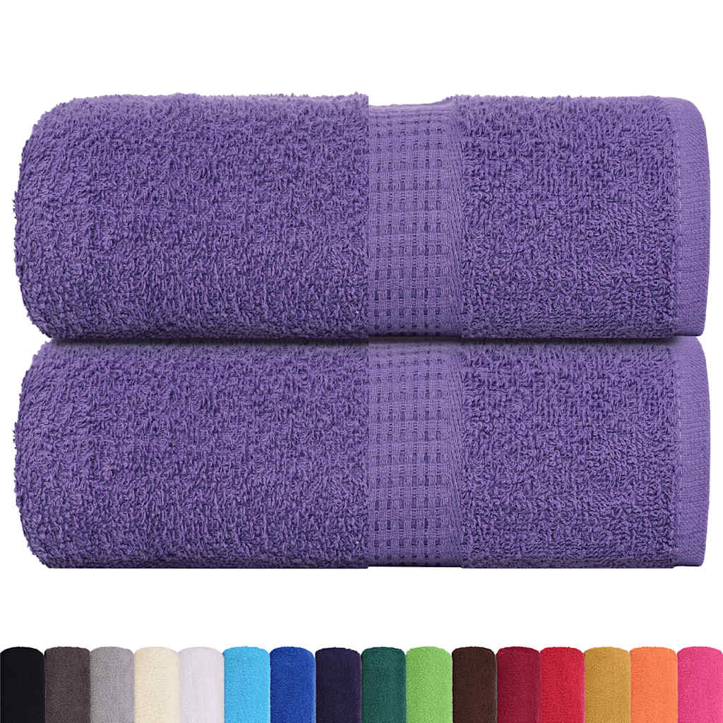VidaXL Seifentücher, 2 Stück, 30 x 30 cm, 360 g/m², 100 % Baumwolle, Lila