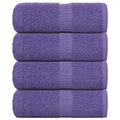 Vidaxl washandjes frogn 4 st 30x30 cm 360 g m² paars