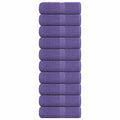 Vidaxl washandjes frogn 10 st 30x30 cm 360 g m² paars