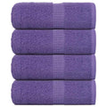 Vidaxl gastendoekjes frogn 4 st 30x50 cm 360 g m² paars