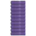 VidaXL Duschtücher, 10 Stück, 70 x 140 cm, 360 g/m², 100 % Baumwolle, Lila